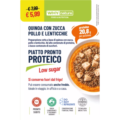 QUINOA ZUCCA/POLLO/LENTICCHIE 270 GR